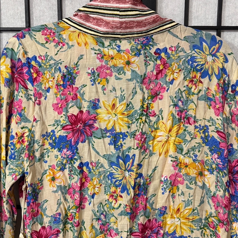 Aratta Silent Journey I Will Meet You at Maxi Duster Floral Sz S - Picture 4 of 12